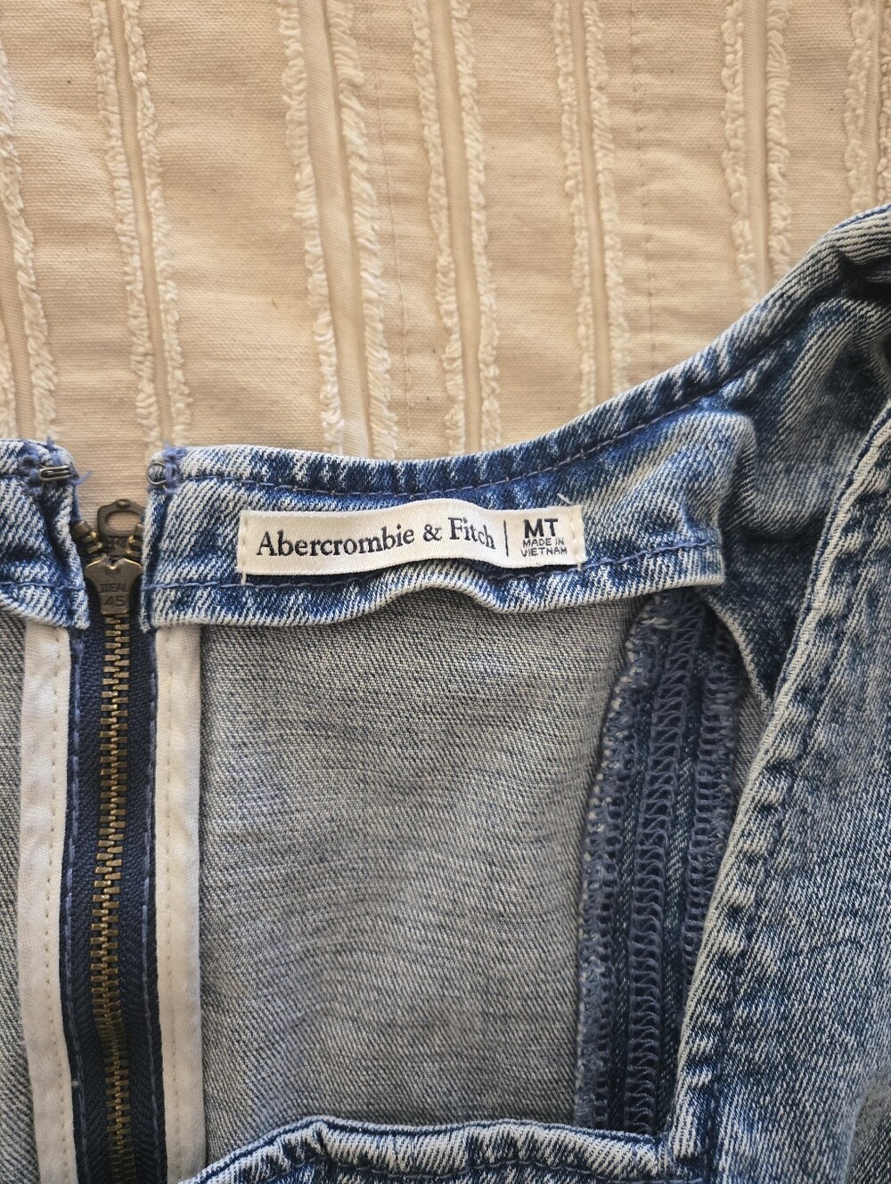 Abercrombie & Fitch Mila Mini Dress | Denim | Medium Tall - Picture 4 of 8